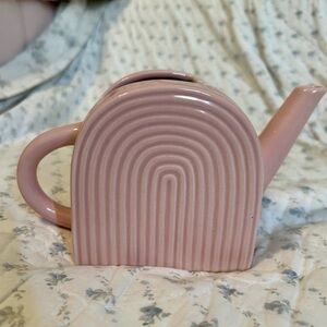 Pink Ceramic Arch Watering Can